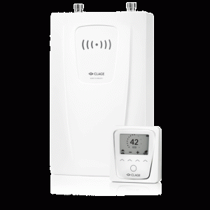 Compacte elektrische doorstroomverwarmer Clage CFX-U | 11 tot 13.5 KW | met afstandsbediening