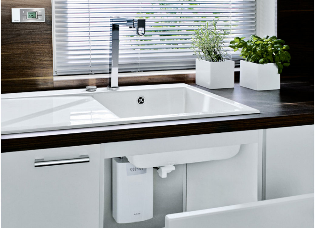 Compacte elektrische doorstroomverwarmer Clage CFX-U | 11 tot 13.5 KW | met afstandsbediening - Afbeelding 2