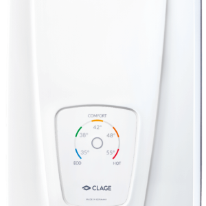 Elektronisch comfortmodel doorstroomverwarmer DCX Next 400 volt | Instelbaar: (18, 21, 24, 27kW) (| 9,2 | 10,7 | 12,3 | 13,8 l / min)