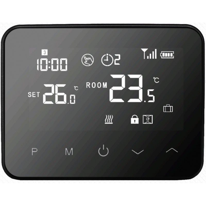 Optima W Exclusive (PRO), wifi en RF slimme thermostaat voor elektrische- en conventionele verwarmingsinstallaties