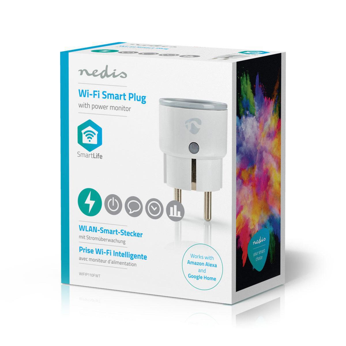 SmartLife Smart Stekker | Wi-Fi | Energie verbruiksmeter | 2500 W | Schuko / Type-F (CEE 7/7) | -10 - 40 °C | Android™ & iOS | Wit - Afbeelding 10