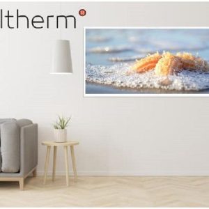 Welltherm metalen infrarood verwarmingspaneel met (eigen) afbeelding