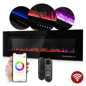 Elektrische sfeerhaard met ingebouwde thermostaat